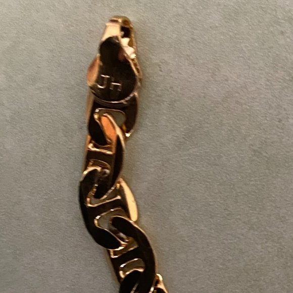 14K Gold Filled Bracelet Solid Mariner Link - Picture 3 of 4
